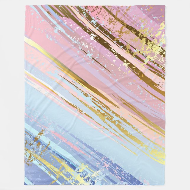 Textured Pink Background Fleece Blanket (Front)