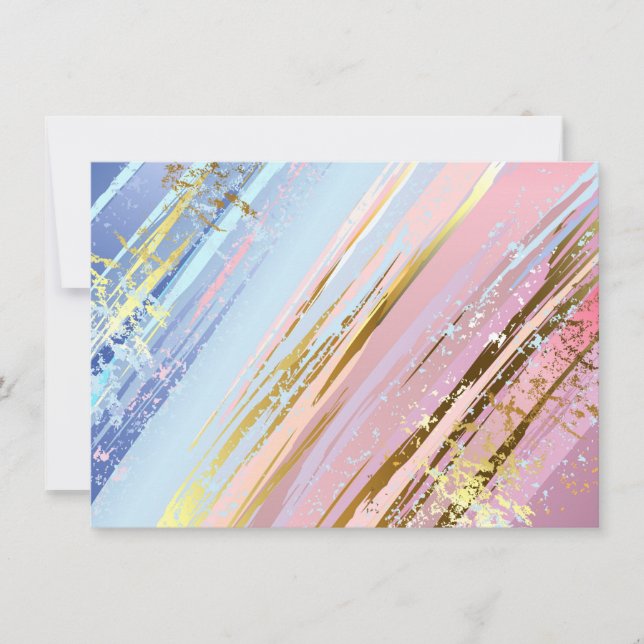 Textured Pink Background Holiday Card (Front)