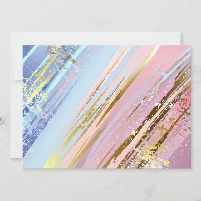 Textured Pink Background Invitation (Front)