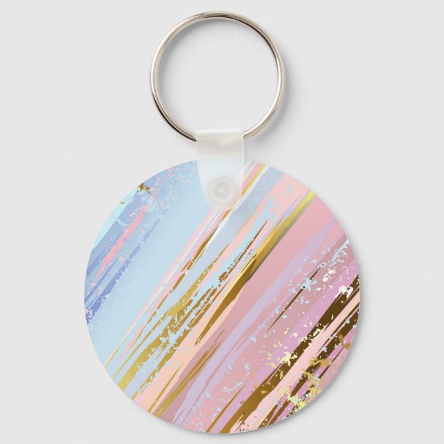 Textured Pink Background Key Ring (Front)