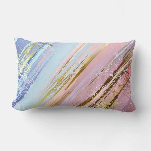 Textured Pink Background Lumbar Cushion