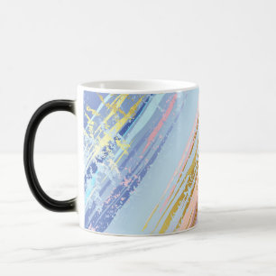 Textured Pink Background Magic Mug