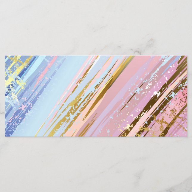 Textured Pink Background Menu (Front)