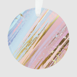 Textured Pink Background Ornament