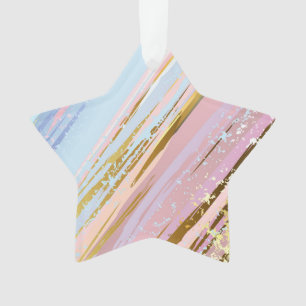 Textured Pink Background Ornament