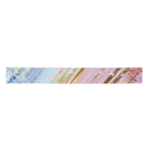 Textured Pink Background Satin Ribbon
