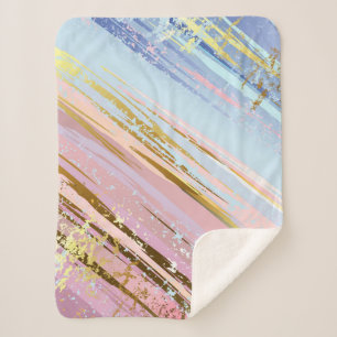 Textured Pink Background Sherpa Blanket