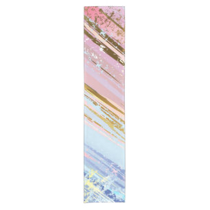Textured Pink Background Short Table Runner