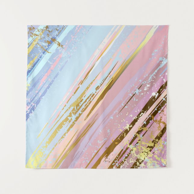 Textured Pink Background Tapestry (Front)