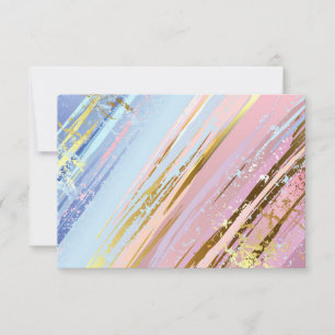 Textured Pink Background Thank You Card