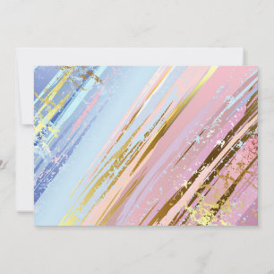 Textured Pink Background Thank You Card