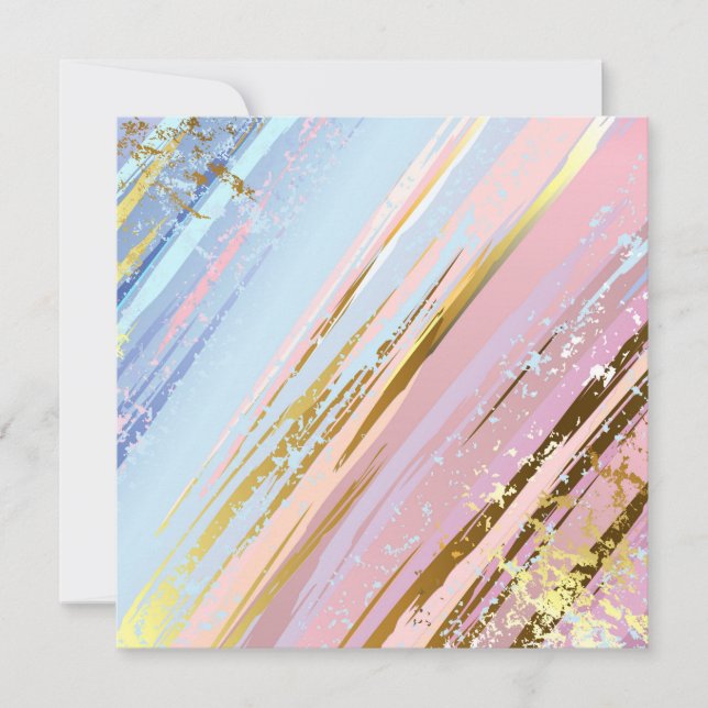 Textured Pink Background Thank You Card (Front)