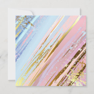 Textured Pink Background Thank You Card