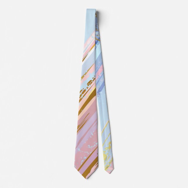 Textured Pink Background Tie (Front)