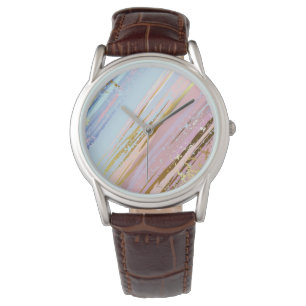 Textured Pink Background Watch