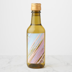 Textured Pink Background Wine Label