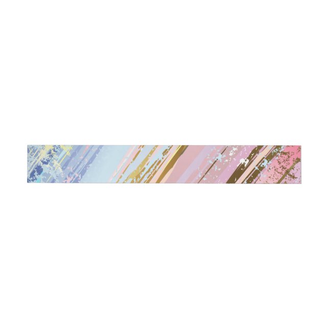 Textured Pink Background Wraparound Address Label (Individual)