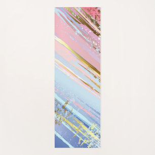 Textured Pink Background Yoga Mat