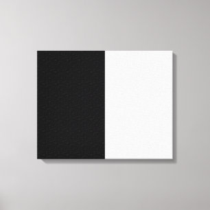 Textured Plain Black and White  Canvas Print
