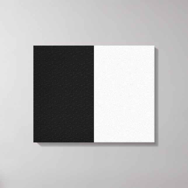 Textured Plain Black and White  Canvas Print (Front)