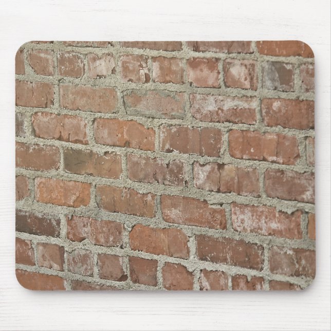 Textured Red brick wall Mouse Mat (Front)
