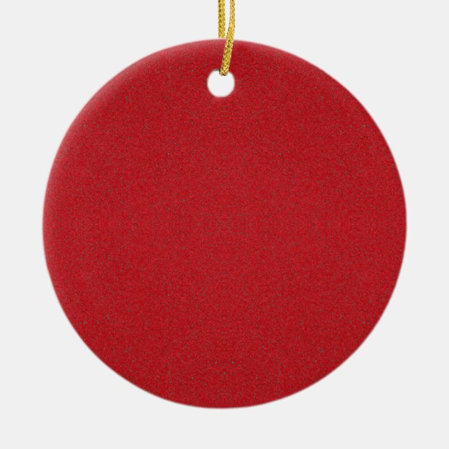 Textured Red Custom Ornament (Front)