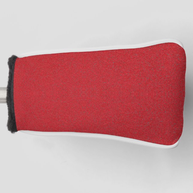 Textured Red Golf Head Cover (Customisable) (Front)