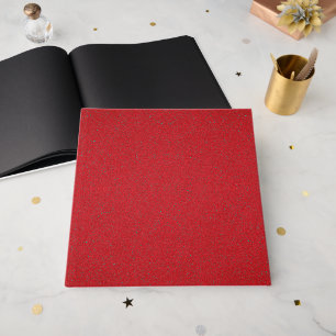 Textured Red Guest Book with Black Pages - Custom