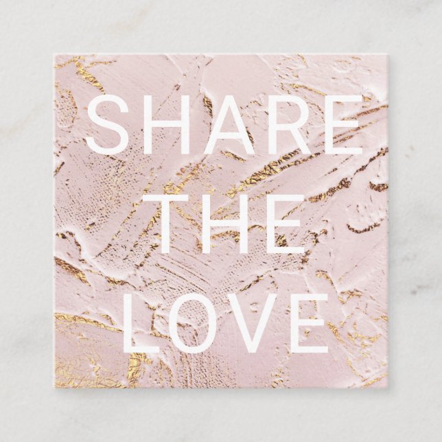 textured rose gold faux foil modern Loyalty Card (Front)