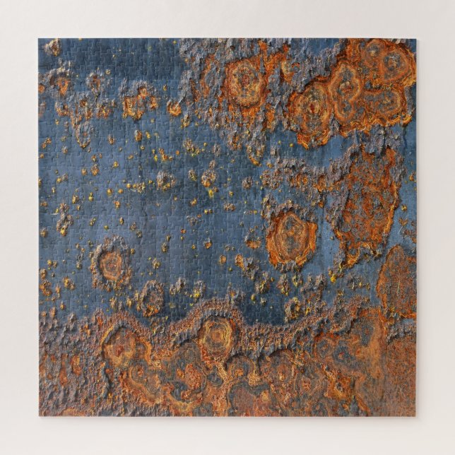 Textured rusted metal background. jigsaw puzzle (Vertical)