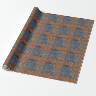 Textured rusted metal background. wrapping paper