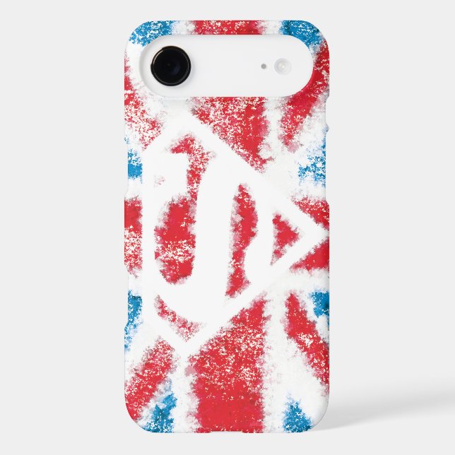 Textured S-Shield Over Flag Case-Mate iPhone Case (Back)