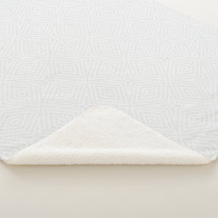Textured solid white. sherpa blanket