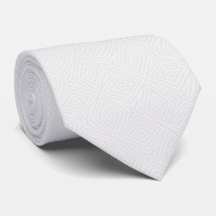 Textured solid white. tie