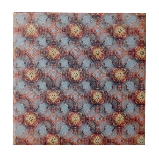 Textured Stone Abstract Modern Pattern Tile (Front)
