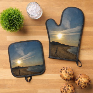 Textured Sunset by Shirley Taylor Oven Mitt & Pot Holder Set