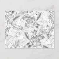Textured Surface Postcard | Monochrome Design