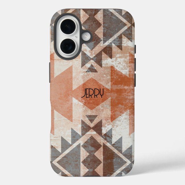 Textured Terracotta Brown Case-Mate iPhone Case (Back)