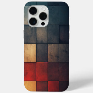 🎨 Textured Tile in Color Nuances🔲 iPhone 15 Pro Max Case