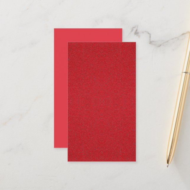 Textured Tomato Red Appointment Card – Customise (Front/Back In Situ)