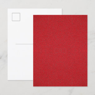 Textured Tomato Red Postcard Invitation