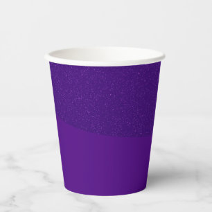 Textured Top Curve Purple Paper Cup – Customisable