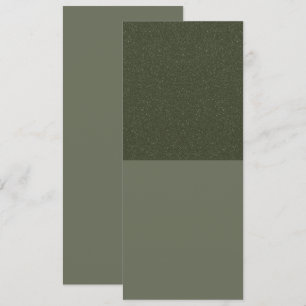 Textured Top Moss Green Flat Menu – Customisable