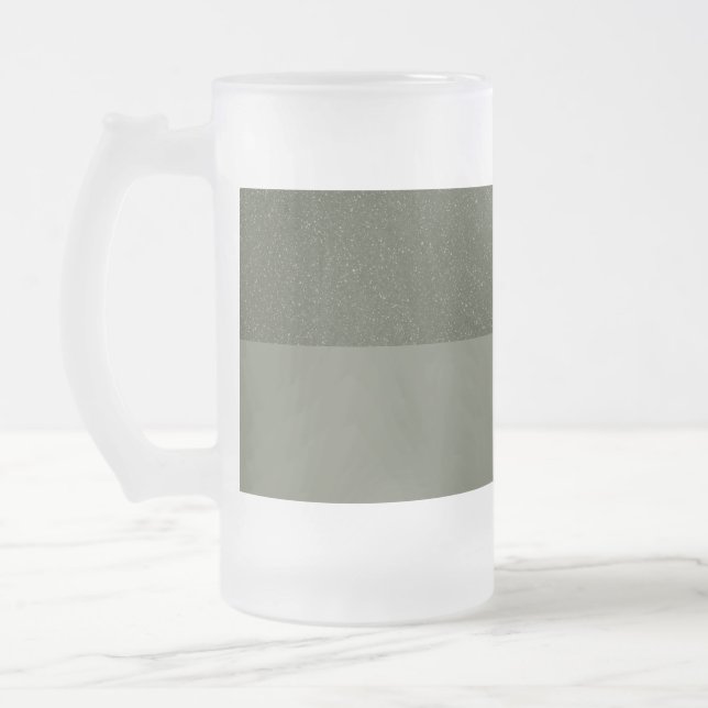 Textured Top Moss Green Frosted Mug – Customisable (Left)