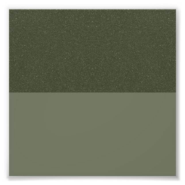 Textured Top Moss Green Photo Enlargement (Custom) Print (Front)