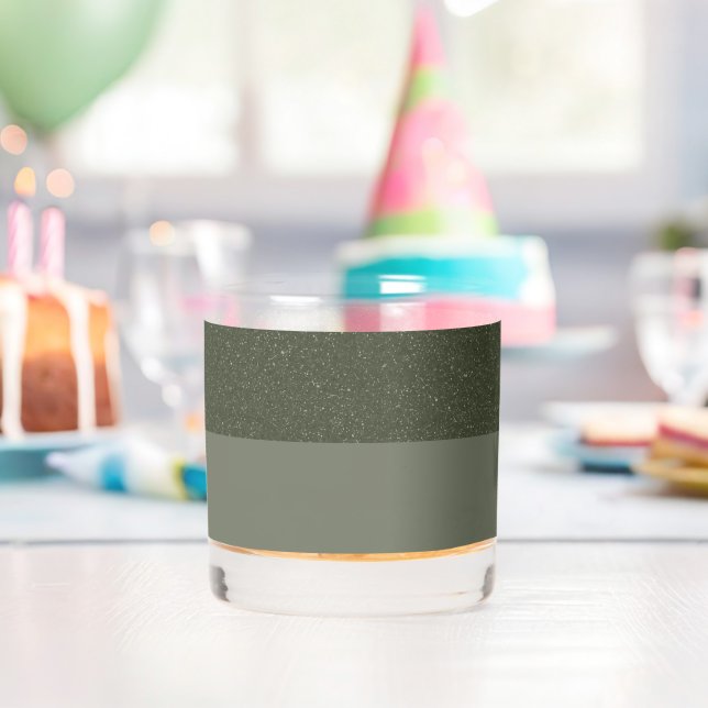 Textured Top Moss Green Shot Glass – Customisable (Insitu (Birthday))