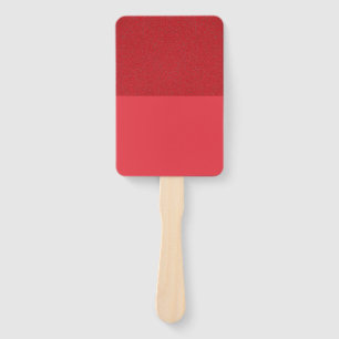 Textured Top Tomato Red Paddle Fan (Custom)