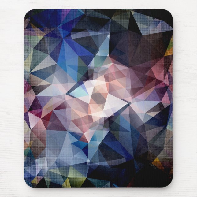 Textured Triangle Abstract Mouse Mat (Front)