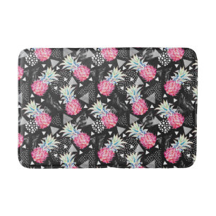 Textured Triangle Pineapple Pattern Bath Mat