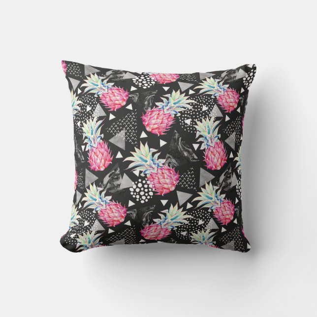 Textured Triangle Pineapple Pattern Cushion (Front)